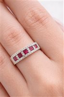 Anneau Mirco Visconti Femme in Or blanc Rubino 0.70 Ct P580/R - P580/R